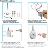 Long Neck Black LED Reading Light (Warm White / Touch Dimmable / USB) - ALUSBRLWW